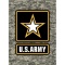Country Side Products U.S. Army Star Logo Camo Background Metal Sign