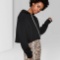 Wild Fable Size Small Women's Long Sleeve Cropped Hoodie - Black