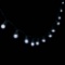 Wondershop 60ct LED Faceted Sphere Christmas String Lights Cool White with Green Wire