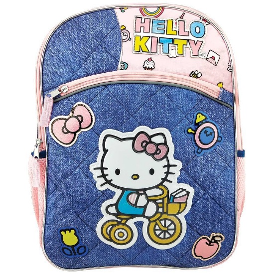 Hello Kitty 16" Kids' Deluxe Backpack, Denim Blue