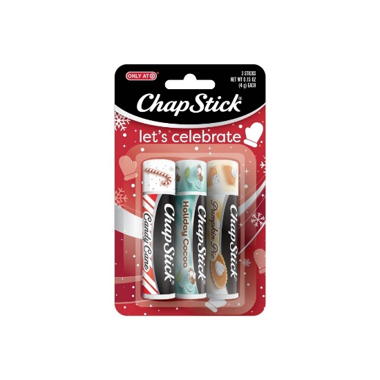 Chapstick Holiday Assorted Lip Balm - 3ct