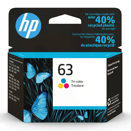 HP - 63 Standard Capacity Ink Cartridge - Tri-Color