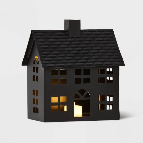 Wondershop Metal House Decorative Figurine, Black