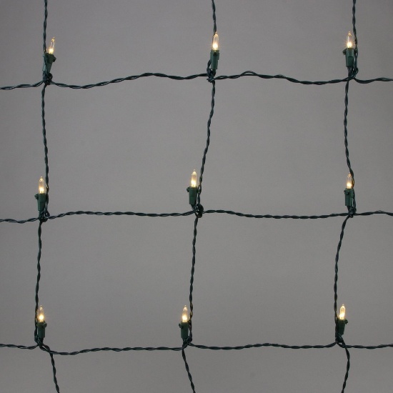 Philips size  4' 6' LED Dazzle Net Mini String Lights Warm White with Green Wire