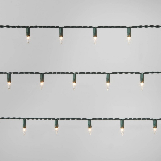 Wondershop Decorative Incandescent Mini String Lights, 25 ct, Clear Green Wire
