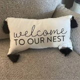 Decorative Pillow â€œ Welcome To Our Nest â€œ