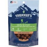 Trekkers Chewy Dog Treats For Skin and Coat Peanut Butter Flavor