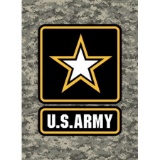 Country Side Products U.S. Army Star Logo Camo Background Metal Sign