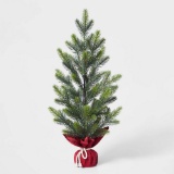 Wondershop Large Christmas Tree Decorative Figurine with Red Burlap