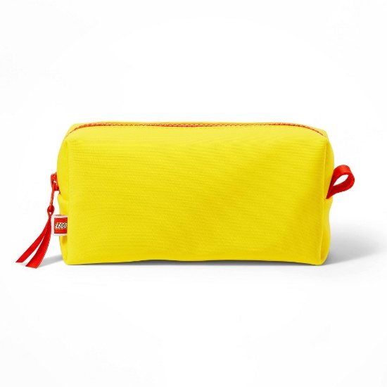 LEGO Collection Accessory Pouch with Contrast Zipper, Yellow