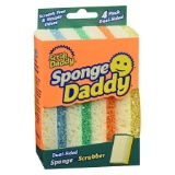 Scrub Daddy, Dual-sided Sponge Scrubber, 4 Count