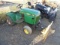 John Deere 316 Garden Tractor w/ Hydraulic Blade, Hydro, Chains, R&D