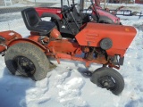 Economy Tractor w/ Snowblower & Mowing Deck, Hydraulic Lift, Runs Good