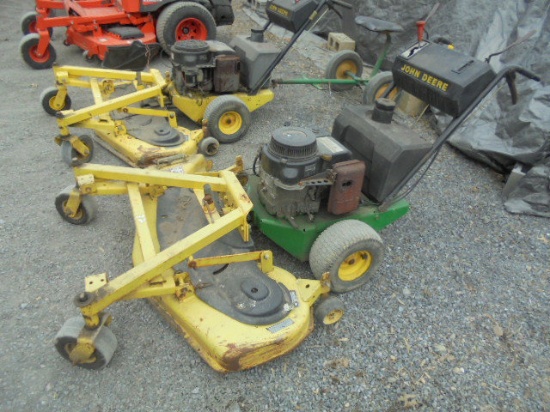 John Deere 48" Walk Behind Mower, Runs