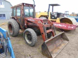 Case IH 385 w/ Woods 195 QT Loader, Cab w/ Heat, 4wd, 2007 Original Hours F