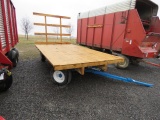 Flatbed Wagon w/ 12 Ton Gear, New Wood Bed