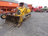 John Deere 350B Crawler Loader, Has Bucket & Manure Forks, 4971 Hours