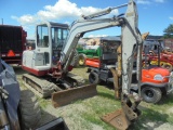 Takeuchi TB135 Excavator, EROPS, Hyd Thumb, Excellent Tracks, 5037 Hours, R