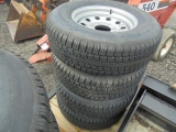Prowler ST225/75R15 Trailer Tires & Rims (4)