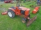 Case 448 Garden Tractor w/ Deck & Blade, 3pt w/ Brinley Tool Bar, Tire Chai