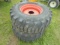 (2) Bobcat 15-19.5 R$ Tires & 6 Bolt Rims