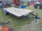 18' Quality Car Trailer, Slide In Ramps, Unused w/ Title