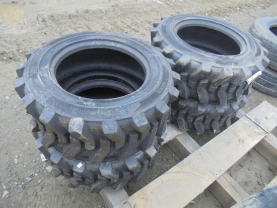 (4) New Camso 10-16.5 SSL Tires