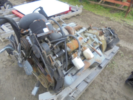 Ford 401 Ci Diesel Truck Engine w/ Transmission, KFM07 Series