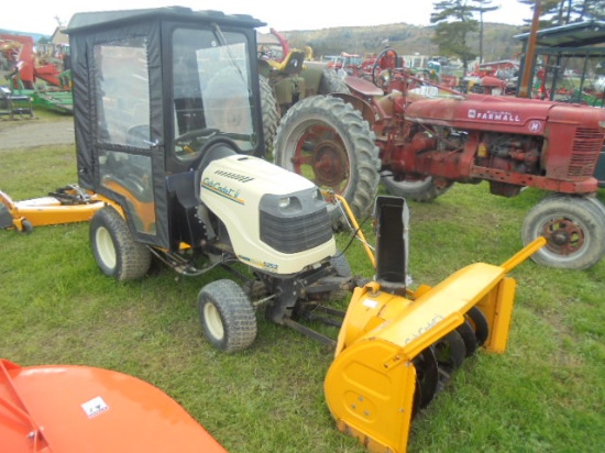 Cub Cadet 5252 Tractor w/ 60" Deck, 44" Snowblower, Cab, Hydro, Gas, 211 Ho