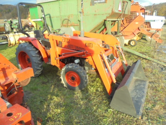 KIOTI LK3054 W/QL122 LDR, NEW TIRES, 642HRS, R&D