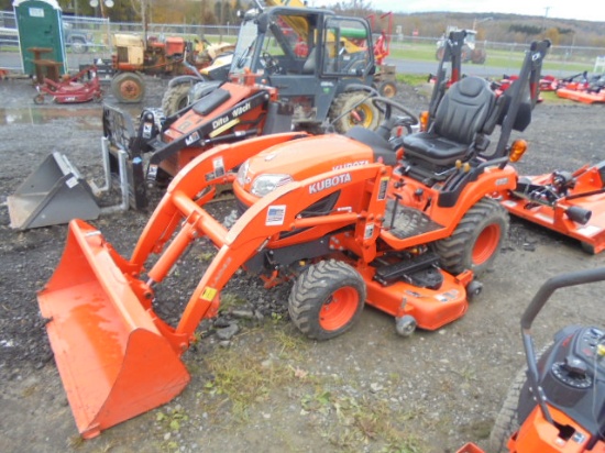 Kubota BX2370 w/ LA243 Loader & 60" Drive Over Deck, R4 Tires, Diesel, 4wd,