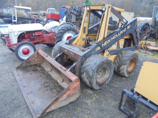 New Holland L785 Skid Steer, OROPS, Diesel, Aux Hydraulics, Runs Good But C