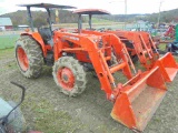 Kubota M6800 4wd w/ LA1002 Loader, Hydraulic Shuttle, QA Bucket, Remotes, R