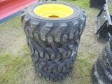 (4) 10-16.5 SSL Tires