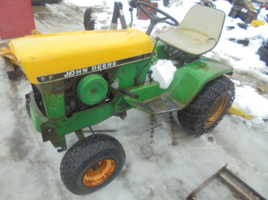 John Deere 140 w/ Mower Deck, Runs Good, Broken Hydro Lever