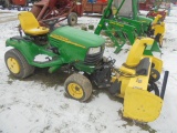 John Deere X585 Lawn Tractor, 4wd, EFI Gas, Power Steering, Hydro, 1532 Hou