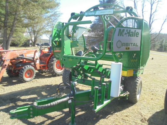 McHale Orbital High Speed Round Bale Wrapper, 2018 Year Model, Pull Type, L