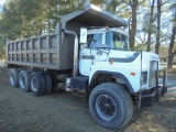 86 Mack DM686S Dump Truck, Drop Axle, 73864 Miles, Runs Good