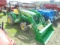 John Deere 4200 w/ New JD H165 Loader, 4wd, Gear Drive, Weight Box, 1593 Ho