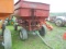 Red Gravity Wagon On JD Gear