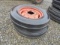 (2) 6.00-16 3 Rib Tractor Tires & Rims