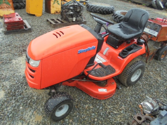 Simplicity Regent EX 42"Riding Mower, 22 hp, Runs & Mows, New Machine Trade