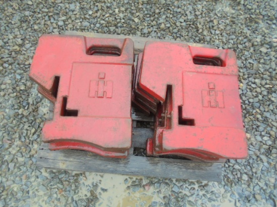 International 100LB Stamped Suitcase Weights x10
