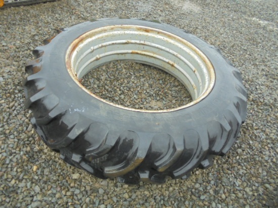 15.5-38 Tire On Double Bevel Rim