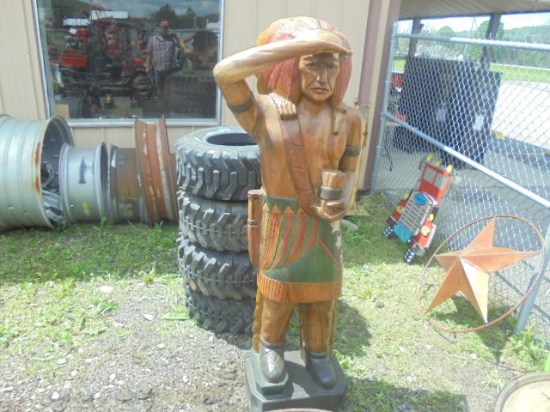 Large Wooden Indian Statue