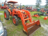 Kubota M4900 w/ LA1002 Loader, Rops Canopy, Shuttle, Dual Remotes, 2260 Hou