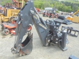 New Holland 609 SSL Backhoe Attachment w/ Out Riggers, Like New