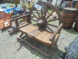 Wagon Wheel Bench