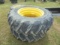Set Of Tires & Rims For JD 5000 Series, 18.4-34 Good Tread & 12.4-24