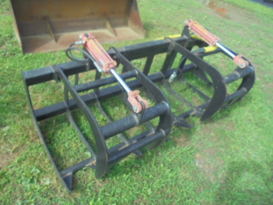 76" Dual Cylinder Root Grapple Bucket